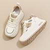 New spot hightop little white shoes for women's spring thicksoled height increase versatile sports single shoes fashion sports shoes for women