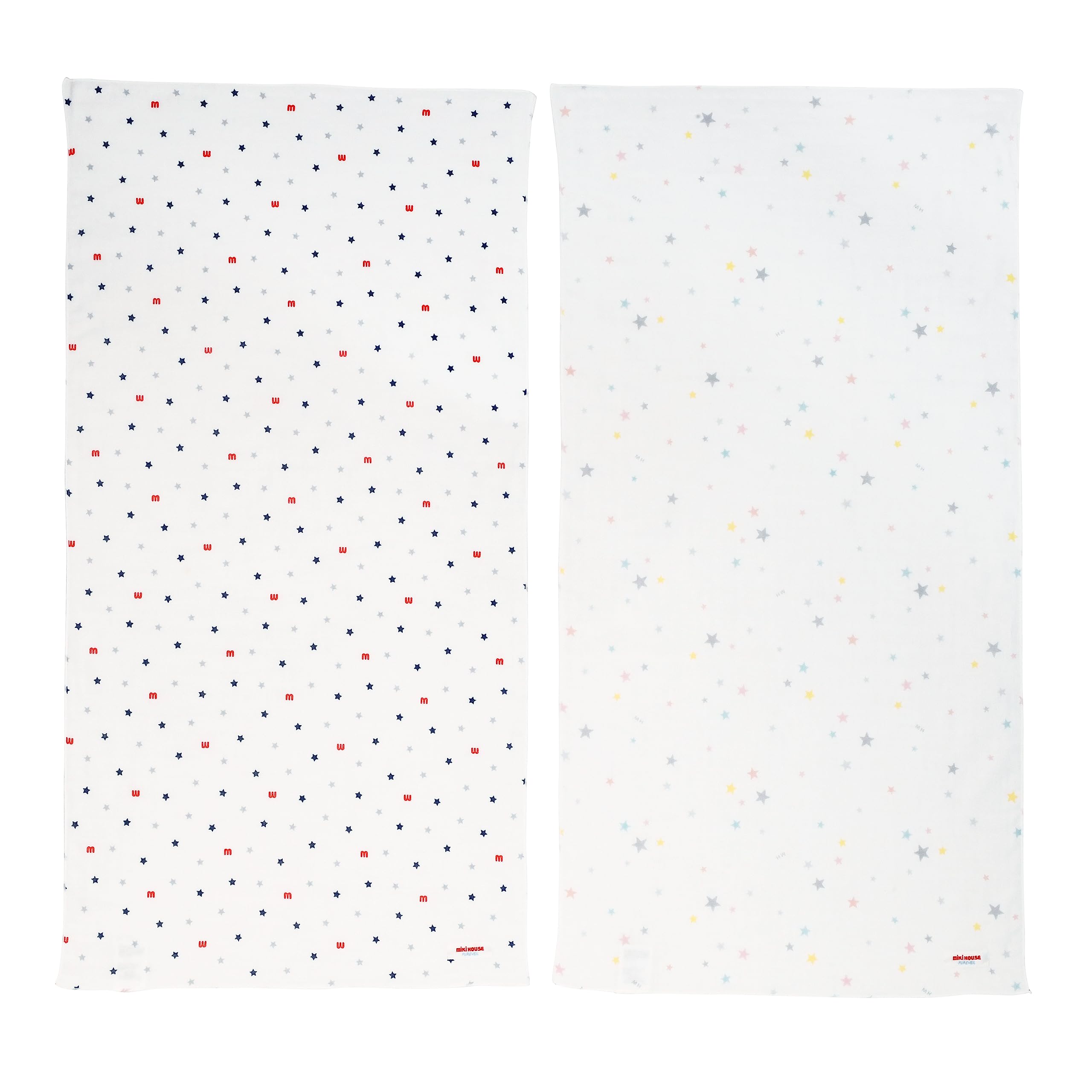 

MIKI HOUSE Gauze Towel Bath Made in Perfect for Baby Boys and Baby White Set, Towels, 2-Piece Set, 100% Cotton, Japan, 35x70cm, Prep, Girls, Baby, белый
