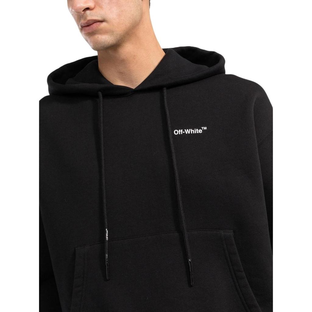 OFF-WHITE Caravaggio Crowning Over-print hoodie OMBB037C99FLE0071001