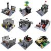 Building Blocks MOC Military Training Camp Outpost Shooting Range DIY Assembly Assembling Small Particle Building Blocks Scene