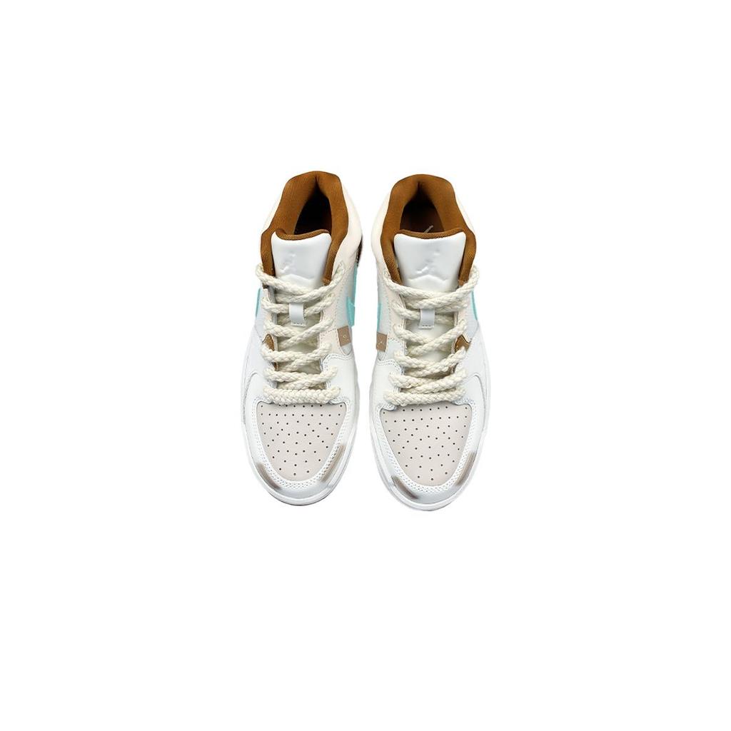 Jordan Stadium 90 Low top Casual Shoes Women's White Brown Green HF5762-121(Team116-AJ)