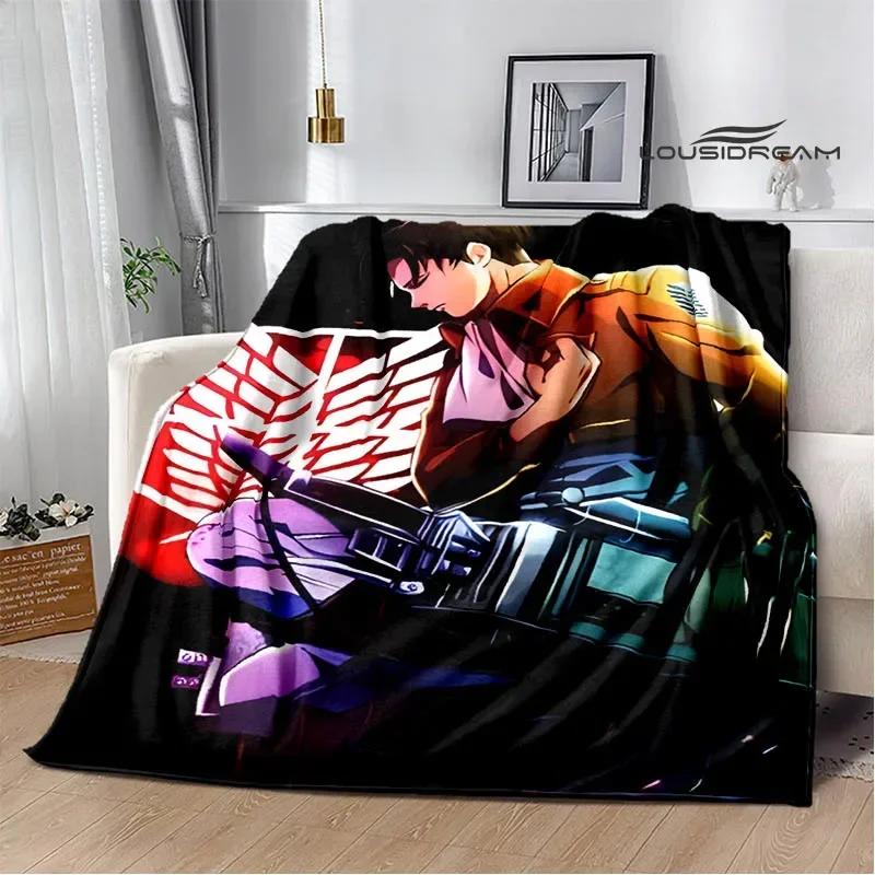 Cartoon A-Attack On Titan Printed Blankets Picnic Blanket Warm Flannel Blankets Home Bed Linings Blankets for Beds Birthday Gift