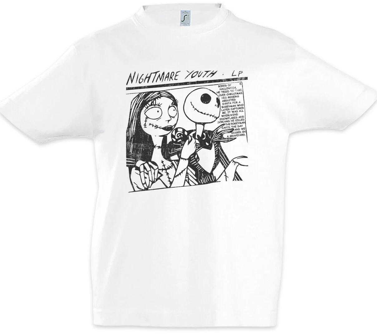 Ночной Кошмар Молодежная Детская Футболка для Мальчиков Nightmare Tim Sonic Веселье Перед Рождеством- 120