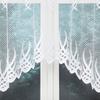 Gosia - Ready-Made Jacquard Curtain With A Cut At The Bottom - 300X120 Cm - White