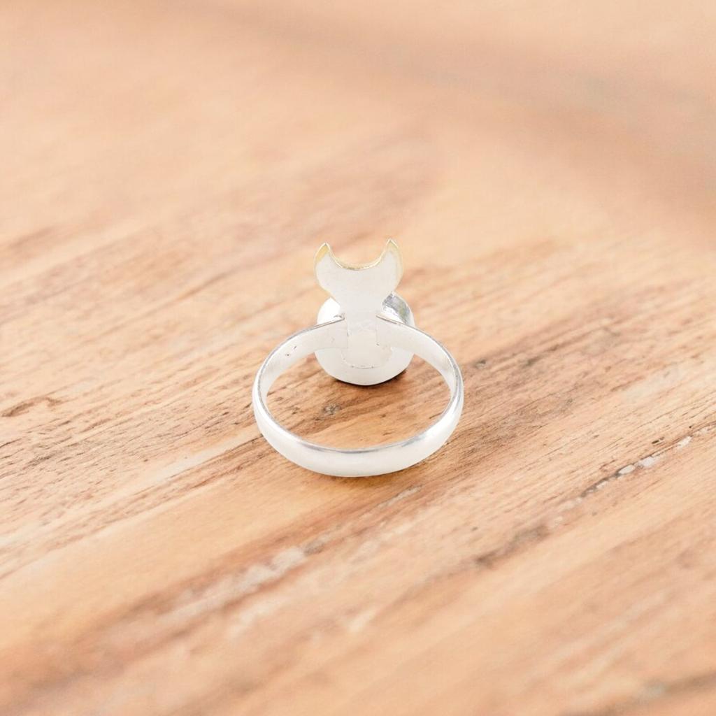 Natural Rainbow Moonstone Gemstone 925 Fine Silver Jewelry Handmade Ring For Her RR-58-31