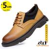 Business Man Lift Elevator Shoes Men Sneakers Height Increase  Insole 5Cm Sports Tall  Leather