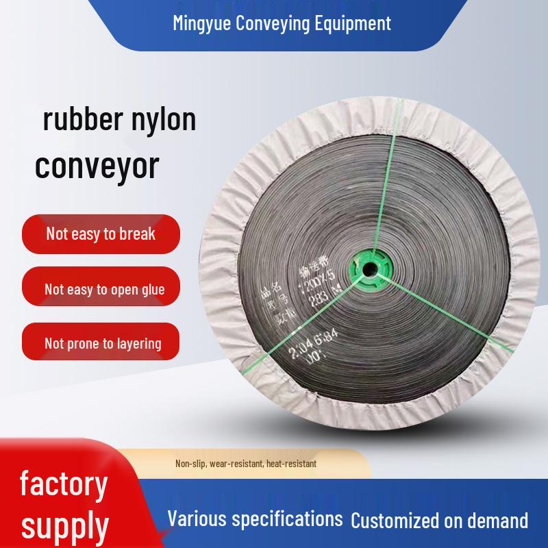 

High-Temperature Resistant Nylon Conveyor Belt - Industrial, Anti-Slip, Wear-Resistant, Flame Retardant, Customizable, Endless Design