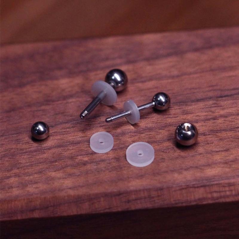 Piercing Healing Silicone Discs Flexible Anti Hyperplasia Saucer Prevents Irritation Inflammation Drilling Ear Stud Ring