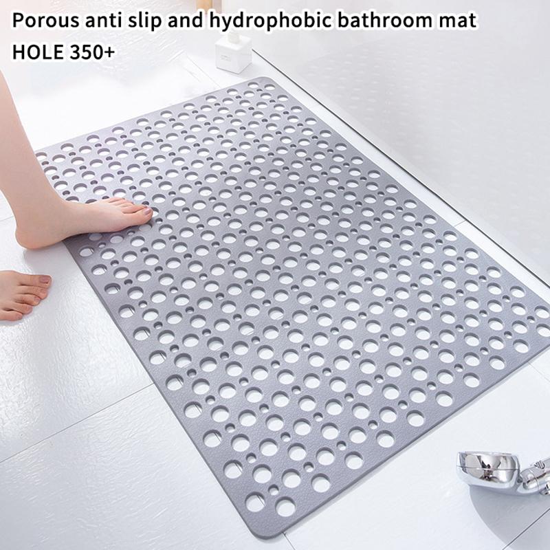 Extra Large Bath Mat TPE Suction Grip Mat Non Slip Bathtub Strong Suction Anti-Mold Shower Mat With Suction Cup Bathroom Product
