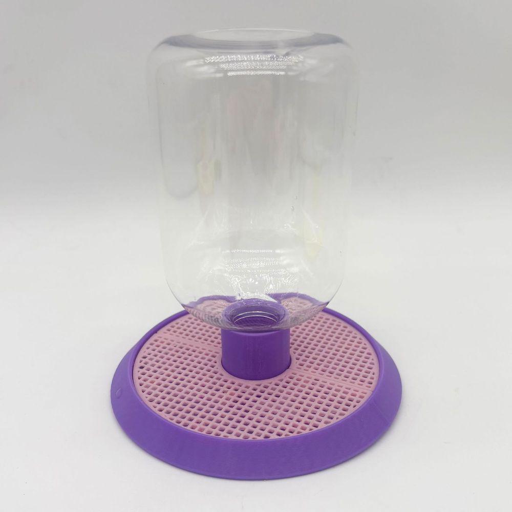 Clear Bottle Reservoir Habitat Insect Water Feeder Round Base Insect Waterer Daily Hydration