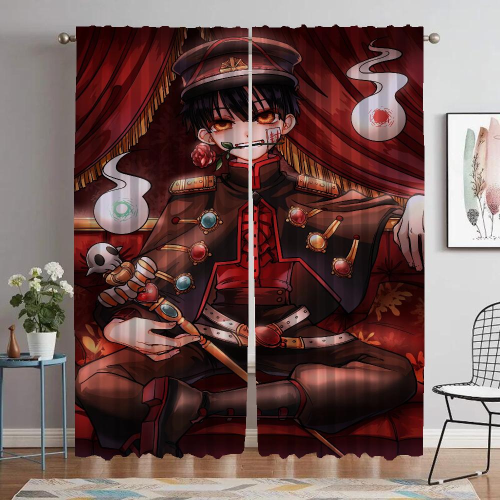 

Шторы Ханако Кун для спальни Элегантные шторы для комнаты 2 штуки Занавески для окон Жалюзи Украшение на Хэллоуин Перегородка Гостиная Детская W60xH90cmx2pcs-CL