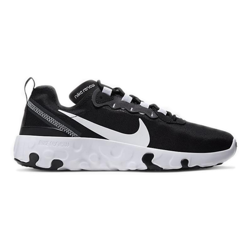 Nike React Element 55 Black White GS Sneakers CK4081-001