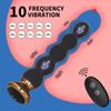 10 Speed Anal Vibrator Anal Beads Prostate Massage Dual Motor Butt Plug Stimulator Remote Control Vibrator Sex Toy For Men Women