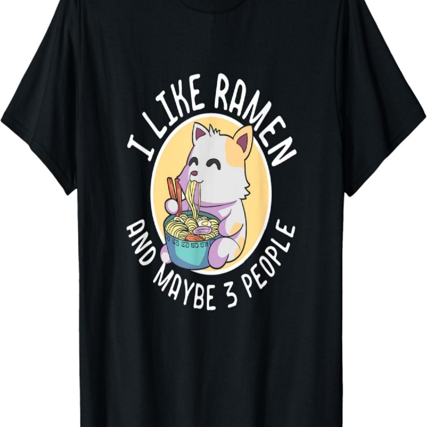

I Like Ramen Lover Gift Noodles Anime Lover Girls T-Shirt(1) S чёрный