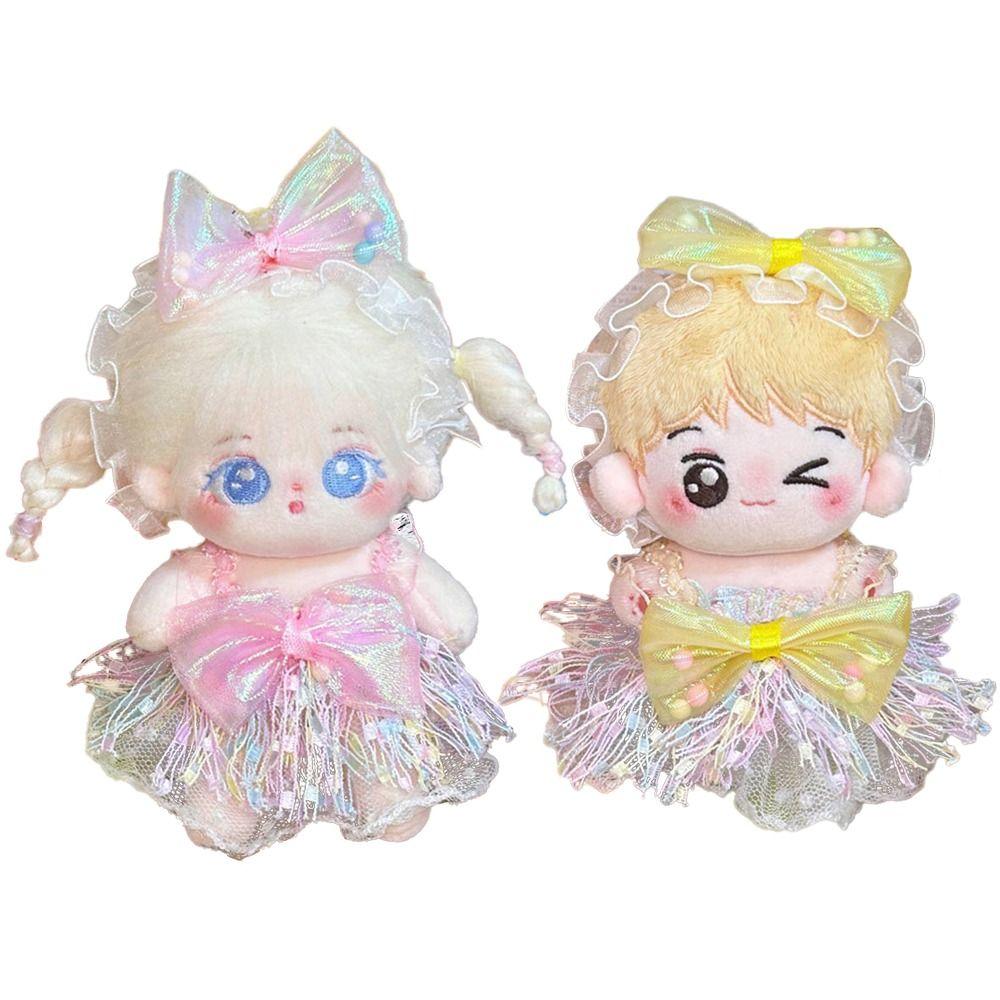 Lace Doll Dress Set 10CM Miniature Dress Suit Creative Doll Clothes Cotton Stuffed Doll