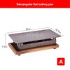 Commercial grilled fish plate Kebab plate Charcoal barbecue non stick plate Baking pan Japanese charcoal alcohol barbecue oven