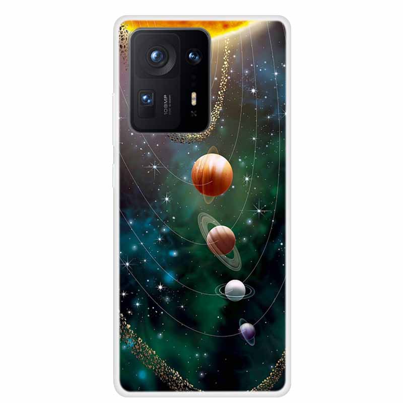 For Xiaomi Mix 4 Case Luxury Soft Silicone Back Cover Phone Case For Xiaomi Mi Mix4 Coque TPU Cartoon 2106118C Fashion Funda