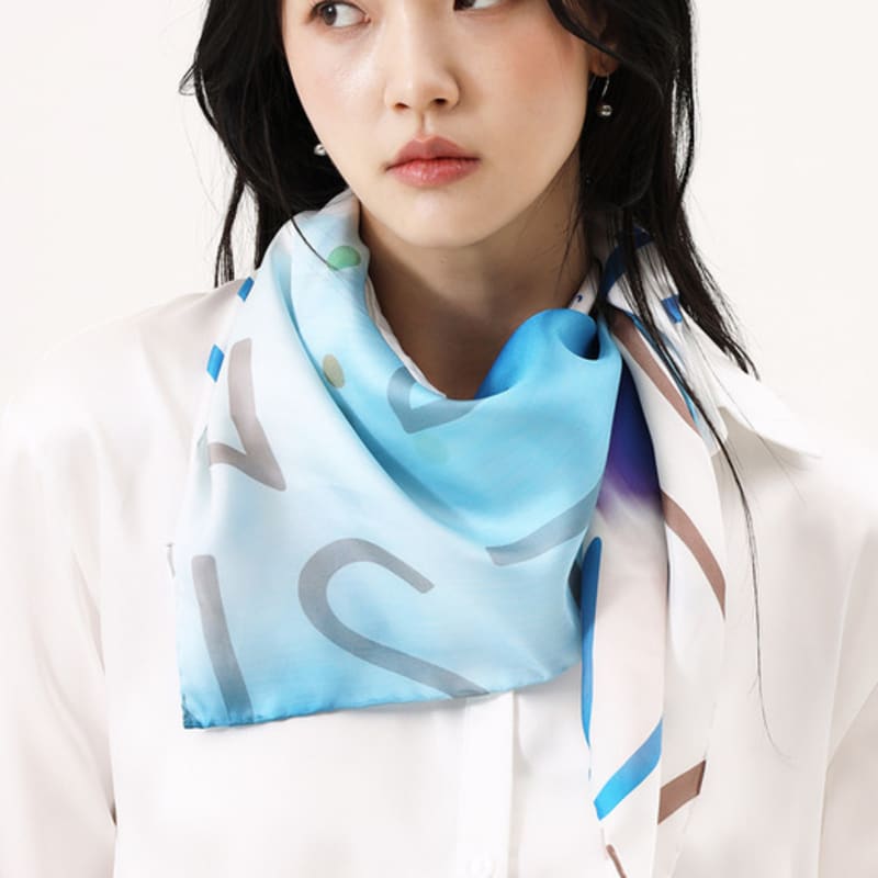 ONSZ Ink Bleeding Logo Silk Scarf