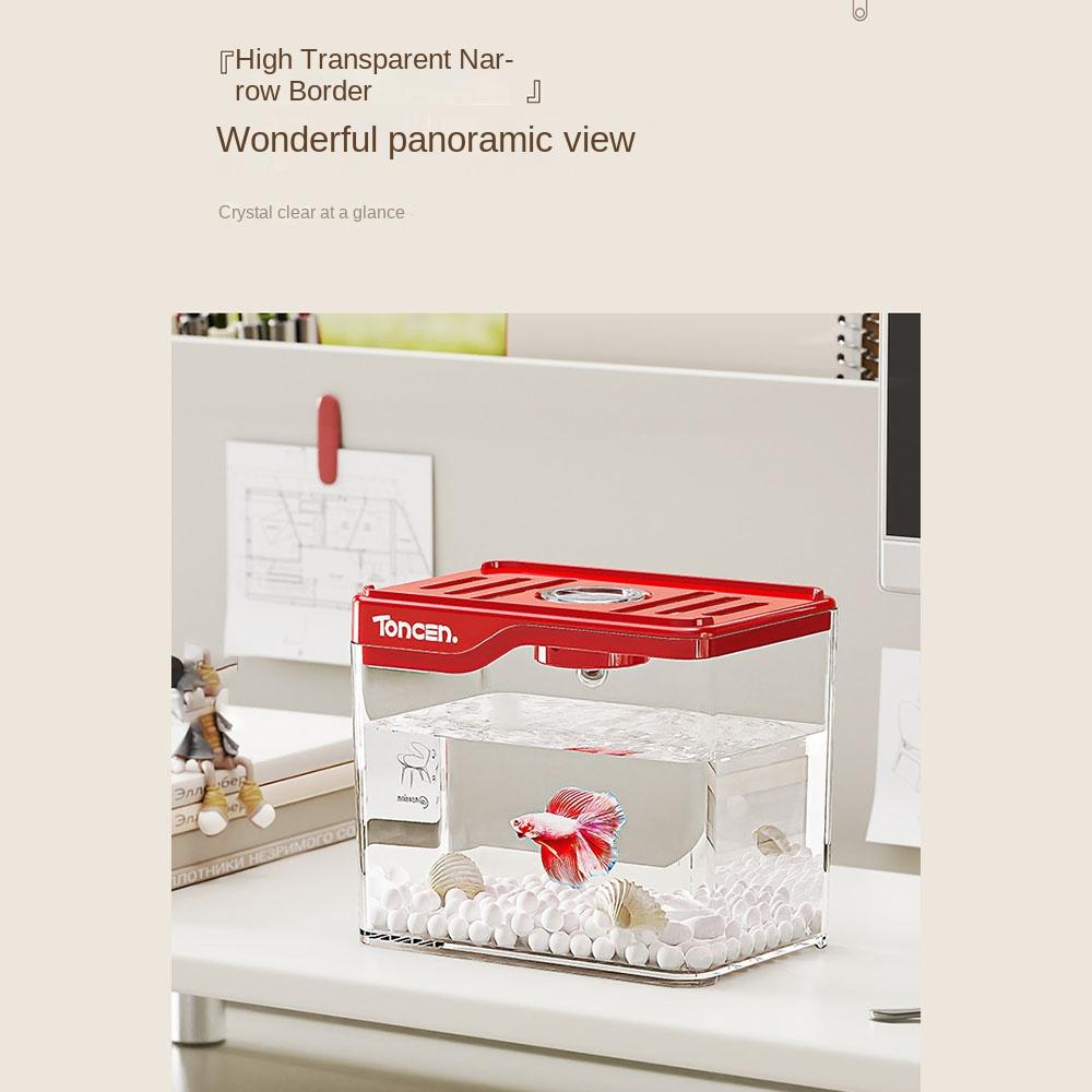 Clear Fish Tank Square Ecologicals Tank Durable Turtle Tank  Ornamental Fish Decor