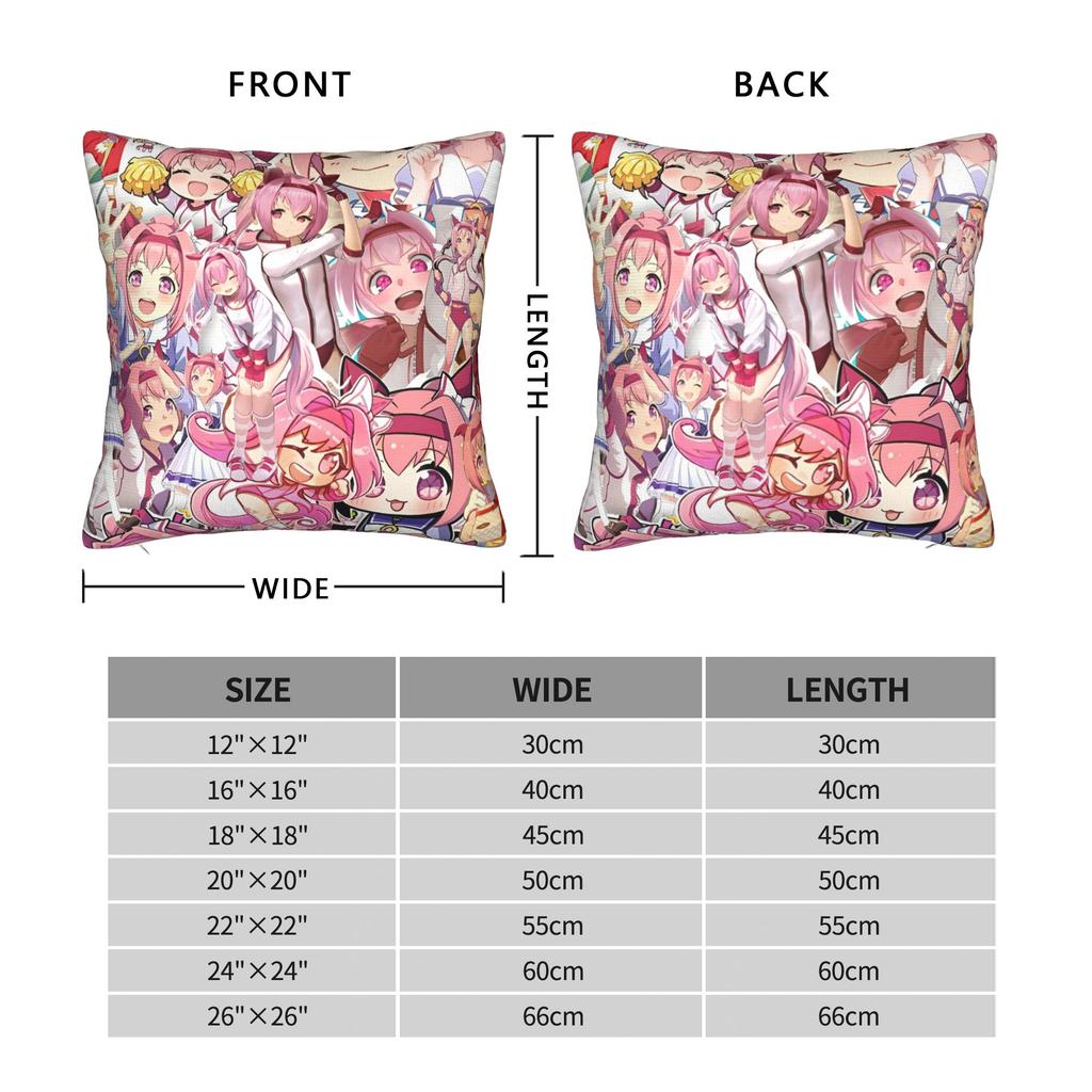 Weiche Umamusume Pretty Derby Haru Urara Kissenbezug Stoff Kissenhülle Deko Kissenbezug Hülle Zuhause Reißverschluss