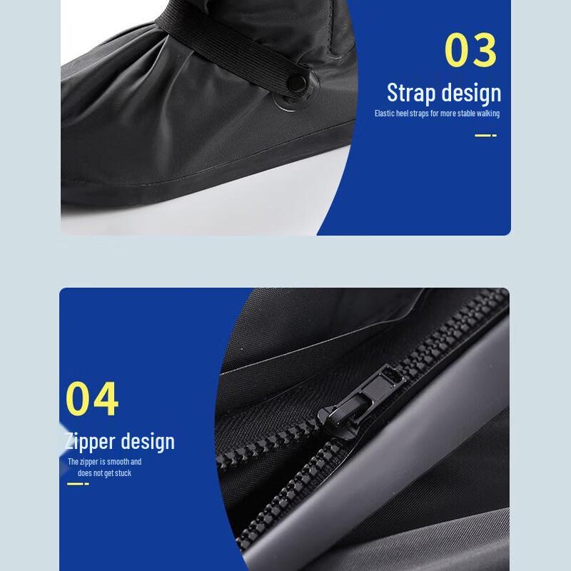 Outdoor Cycling Thickened PVC High-Top Waterproof Rain Shoe Covers