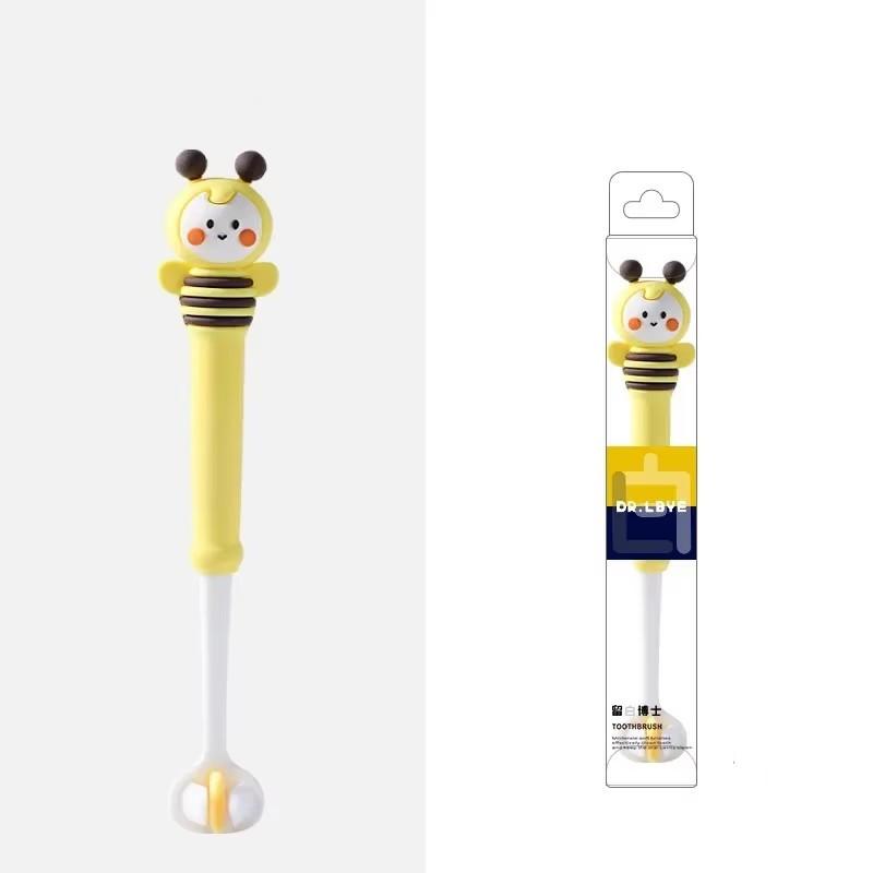 Cartoon Three Sided Creative Toothbrush Baby Infants 3-10 Years Oral Cleaning Small Head Soft Bristled Toothbrushes for Kids