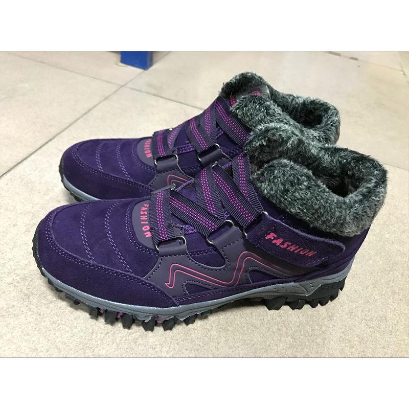 

Foreign trade cotton shoes men s winter velvet thickened couple shoes outdoor large size sports running shoes 35