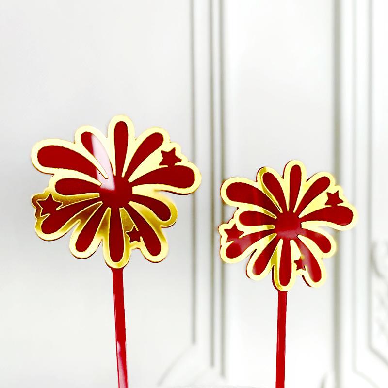 10 STUKS Gelukkig Nieuwjaar Taarttopper Acryl Cupcaketopper Kerst Dessert Insteek Voedselprikkers voor Nieuwjaar Afstudeerfeest Benodigdheden Bedankjes