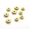 20Pcs 4/5/6/8mm Stainless Steel Round Flat Rondelle Spacer Beads Metal Loose Abaci Beads Charms for Jewelry Making Accessories