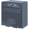 BURG WACHTER BALTHAZAR MINI 1 Door Mailbox - Wall-mounted - Galvanized Steel - Full Opening - Anthracite - Made In France