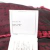 Chanel 22AW P73159V64621 Tweed Silk Bowtie Back Button Blouse Tops 36 Burgundy X blackUsed