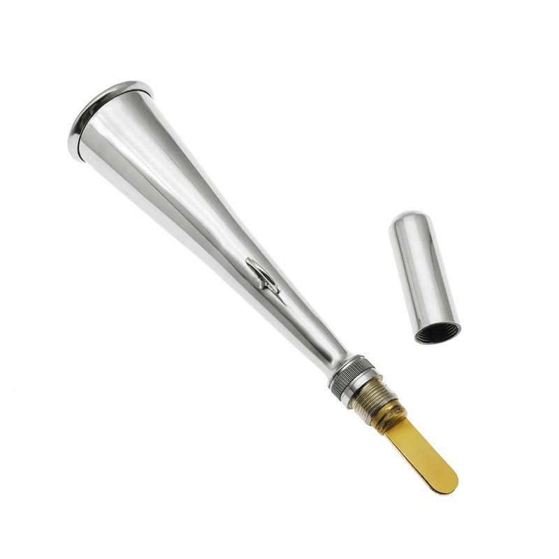 ZMFJH Marine Boat Handheld Foghorn Stainless Steel Fog Horn Removable Mouthpiece Accessory Yacht Marine Safety Communication