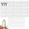 Sac en Coton Filtre Robinet 200 Pièces avec Lanières, Couvercle Filtre Robinet pour Installation Facile Évier de Cuisine, Poche pour Retrait de Rouille, Sédiments et Saleté