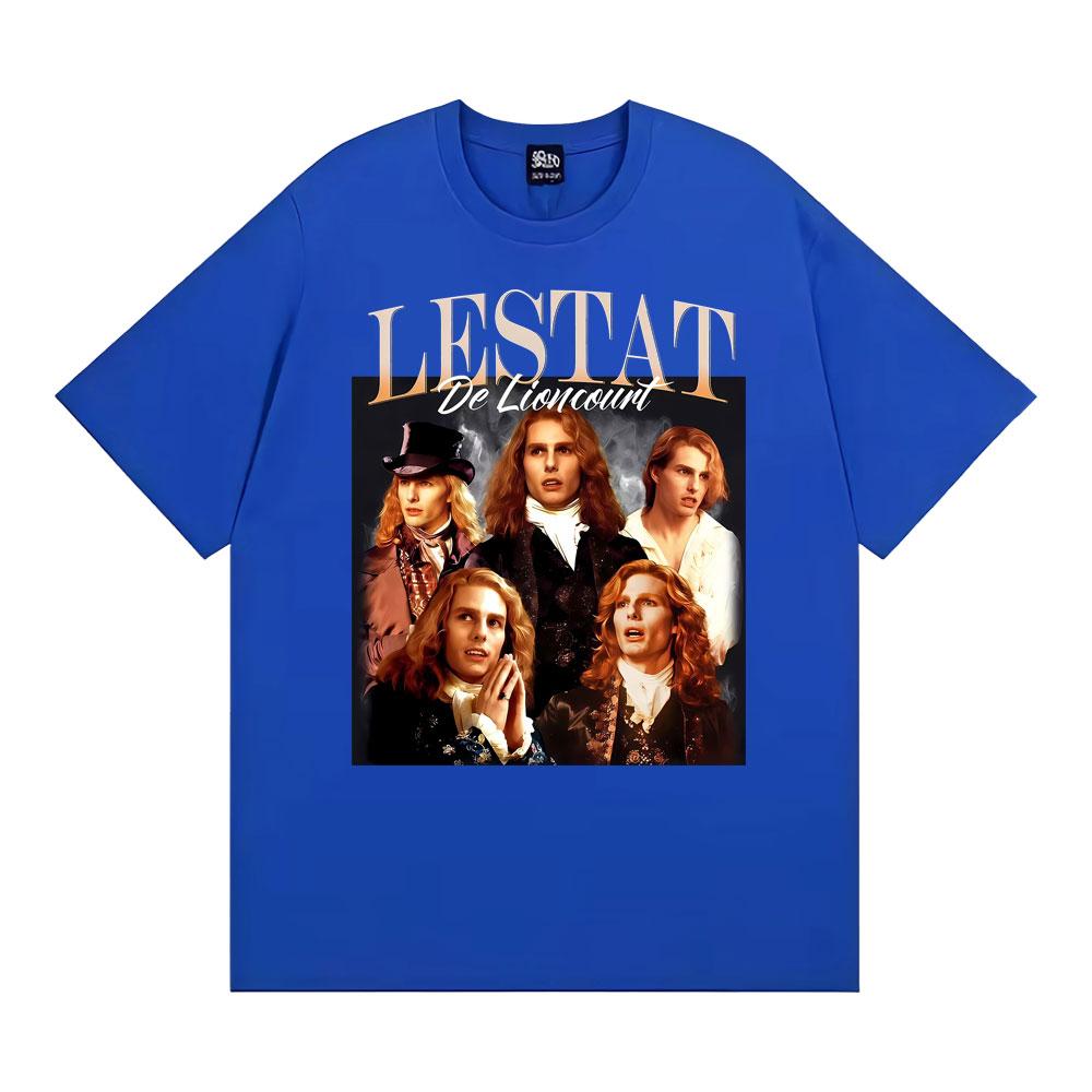 Lestat De Lioncourt Unisex Graphic T Shirt Men Women Clothing Summer Retro Gothic Fashion Tshirt Oversized Cotton Loose T Shirt