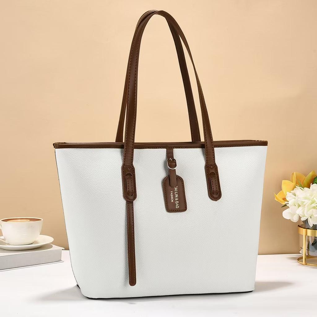 New minimalist wind tote bag large capacity large bag women's solid color versatile handbag
