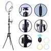 12 Inch Phone Live Ring Fill Light Set with 160cm Light Bracket Desktop Support Phone Clip