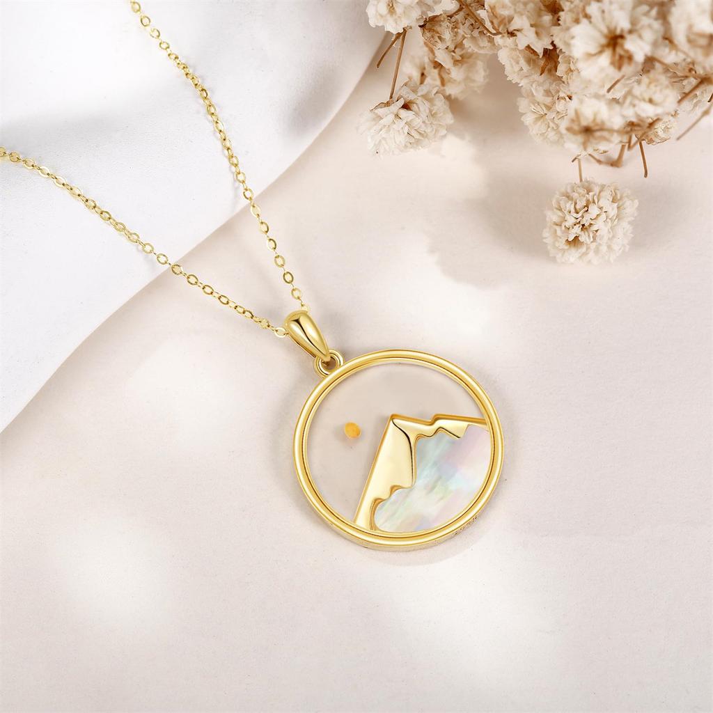 Stainless Steel Mustard Seed Faith-moving Mountain Woman Necklace