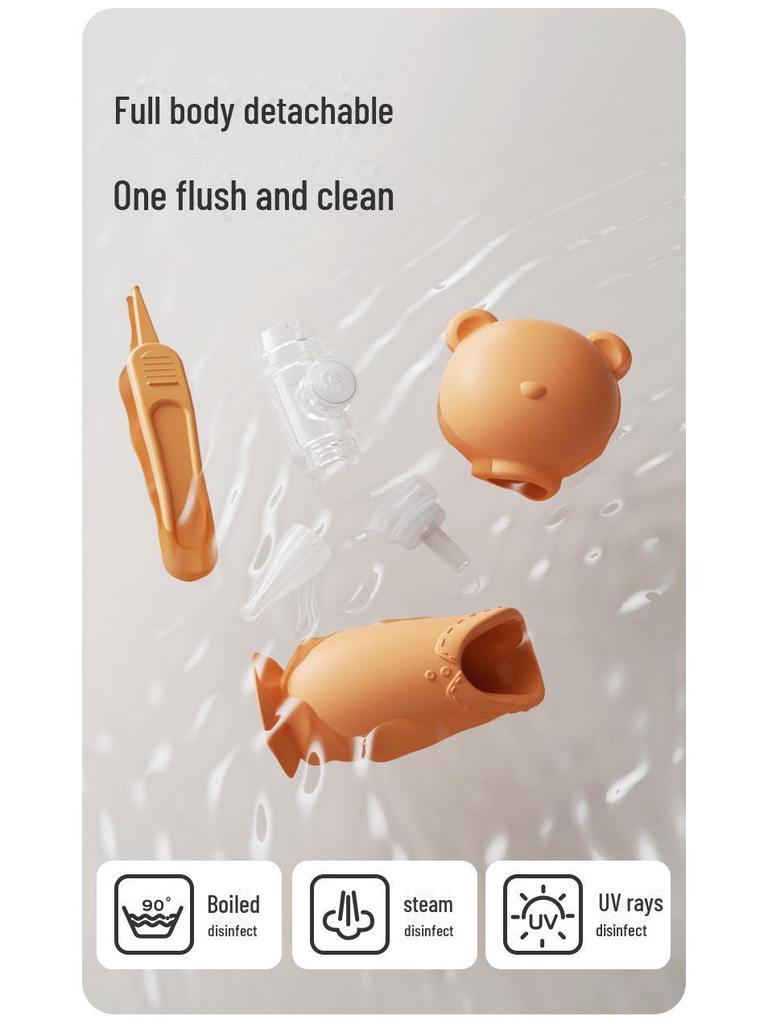 Baby Elephant Nasal Cleaner - Newborn Nose Suction Device for Infant Congestion