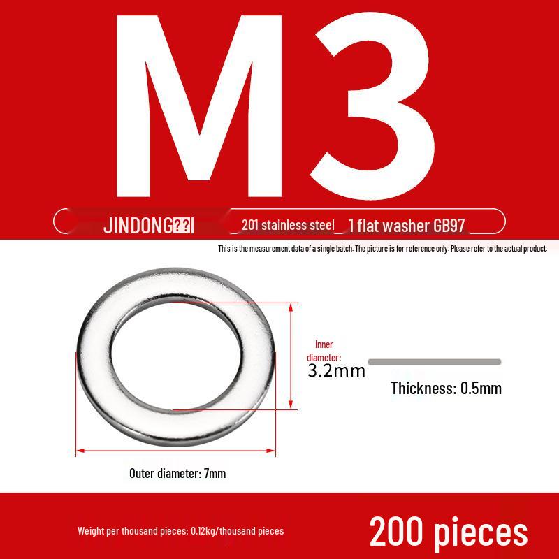 Stainless Steel 304/201/316 Oversized Thick Flat Washer Gasket Screw Washer GB97/GB96