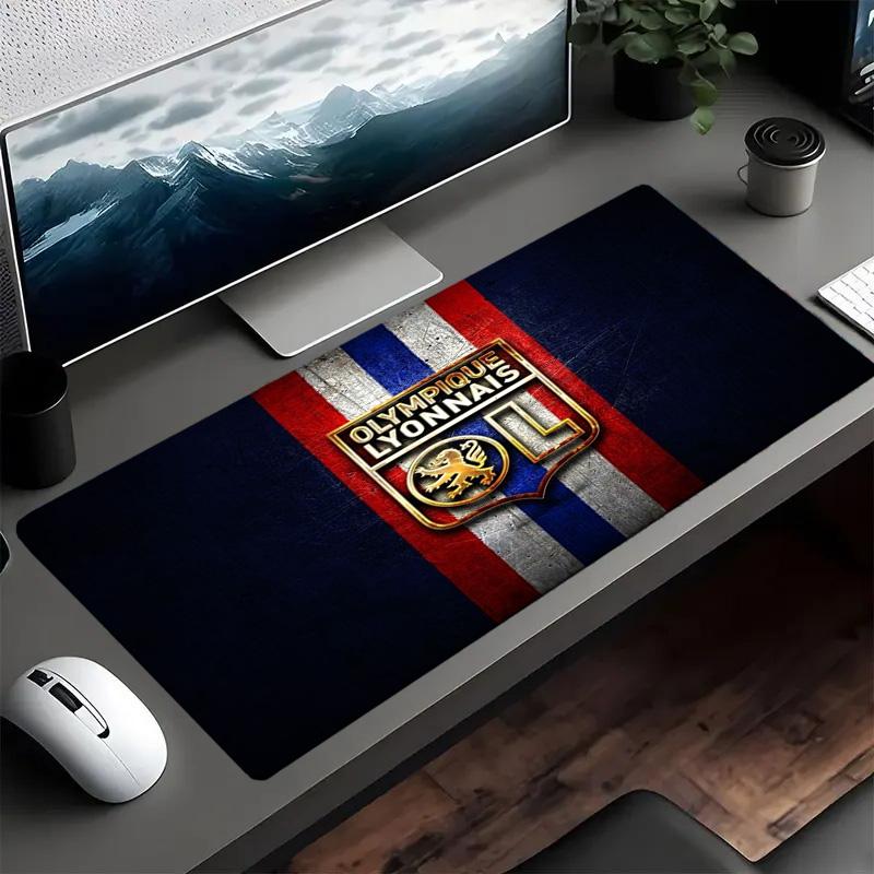 Olympique Lyonnais Football Crest Mouse pad Mouse pad, Gaming Mouse Pad, keyboard pad, Desk Decor for computer notebook Fan Gift Birthday Gift