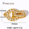 18K Gold Plated Brass with Zircon Pearl Clasp Connector For Necklace Making Findings,Clasps For Jewelry,DIY Bracelet Accessories