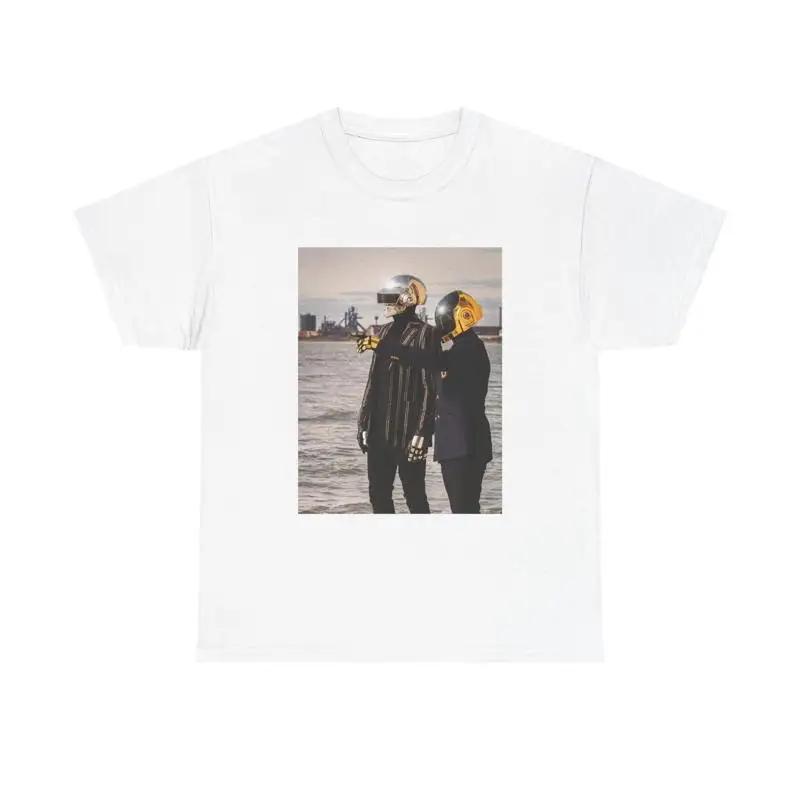 Daft Punk T Shirt Retro Band EDM Techno Tour Merch Heavy Cotton