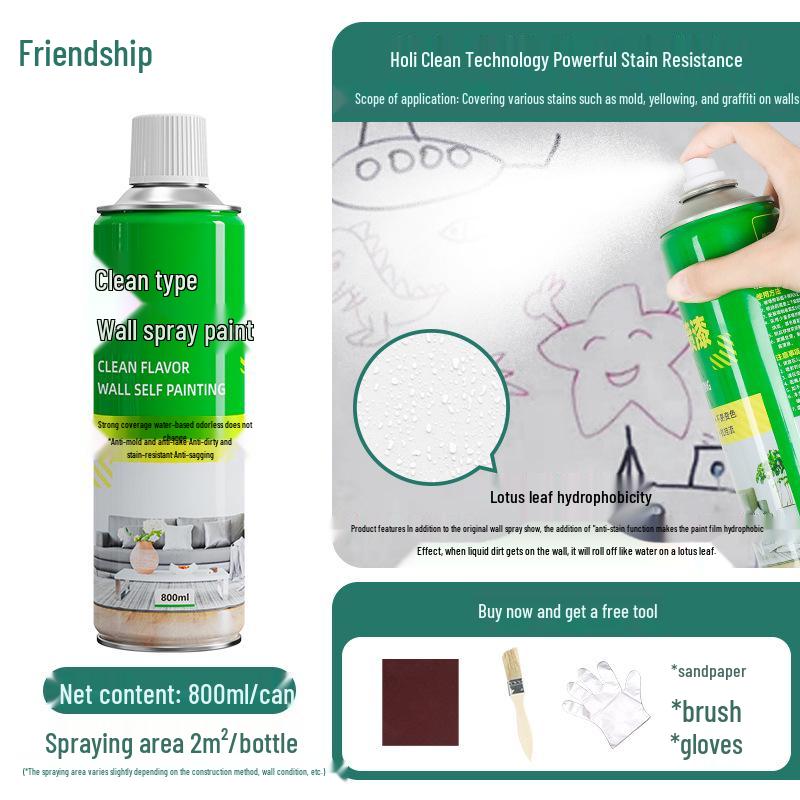 

Белая латексная паста для ремонта стен - Самораспыляющаяся для удаления пятен и косметического ремонта Odorless Spray Paint 800 Upgrade + Tools