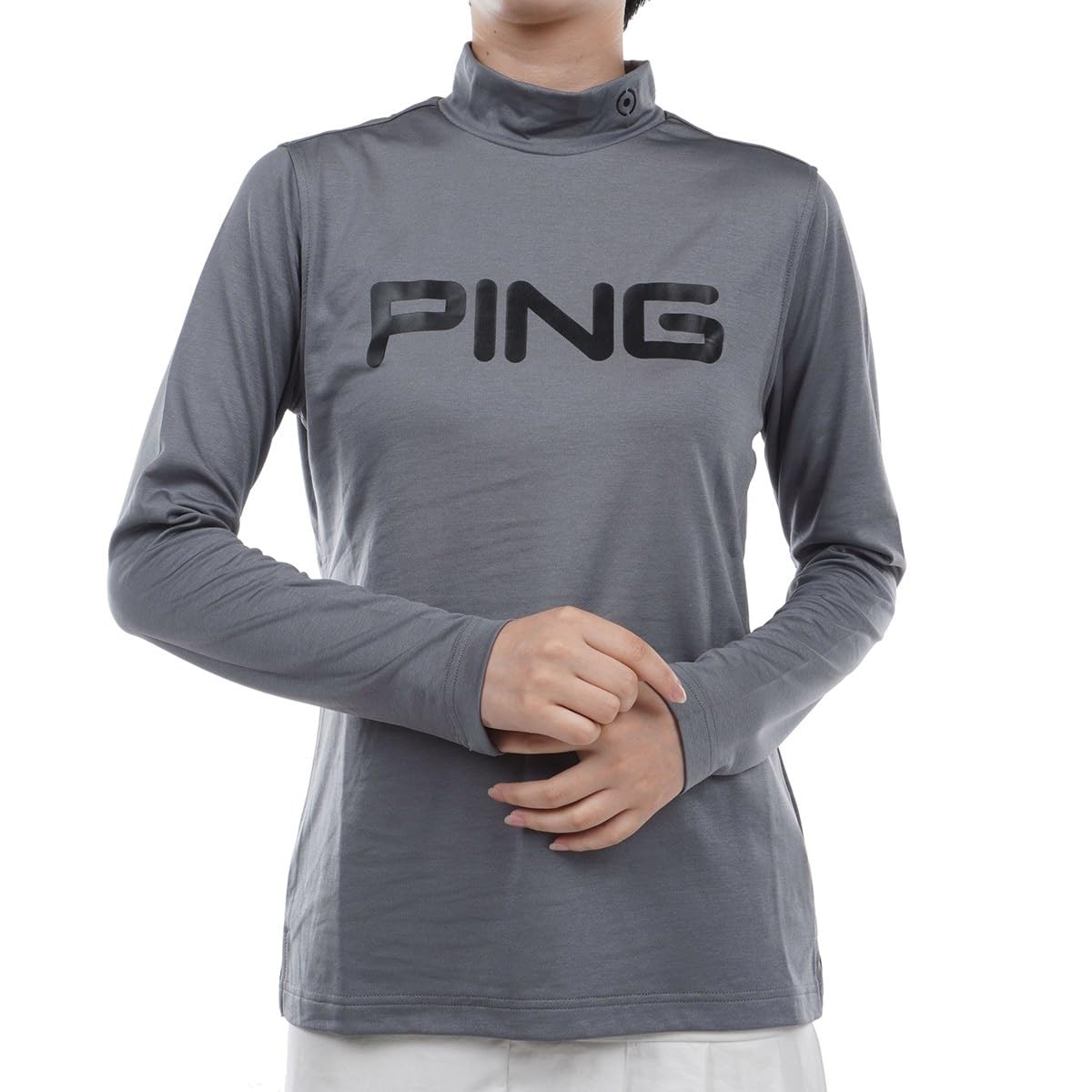 

Ping Apparel Long Sleeve High Neck Shirt Functional Golf Undershirt Size S Women s (Funmax Material) / / 622-3269904 021_Top Gray,