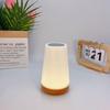 Wood Grain Touch Control Bedside Lamp - 13-Color Dimmable LED Night Light