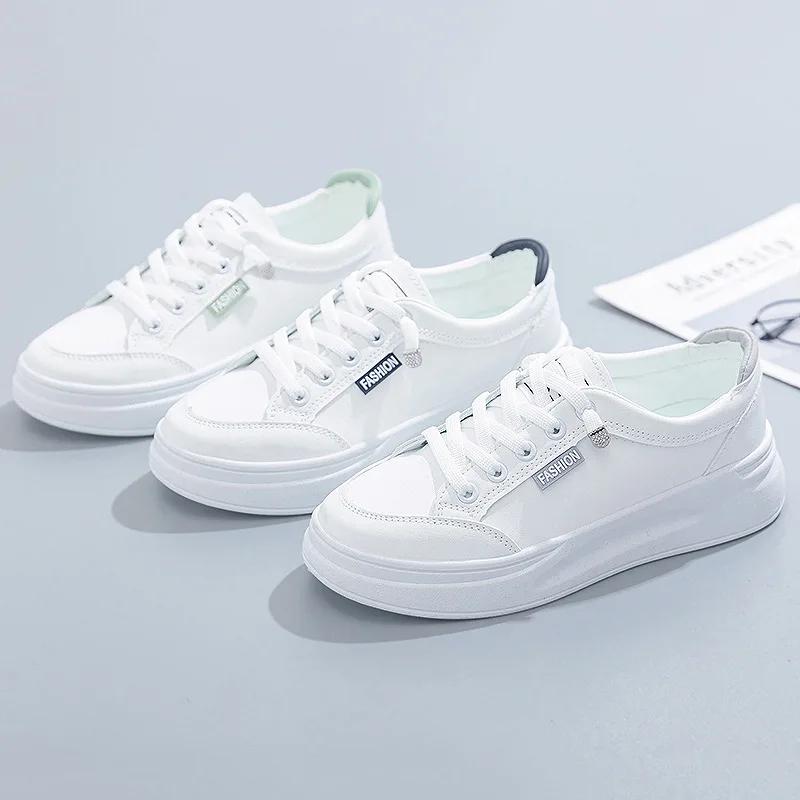 Kleine Weiße Schuhe Frau In Mode Neu Sommer Dicke Sohle Tide Sneaker Damen Designerschuhe Explosion Lässige Board Schuhe