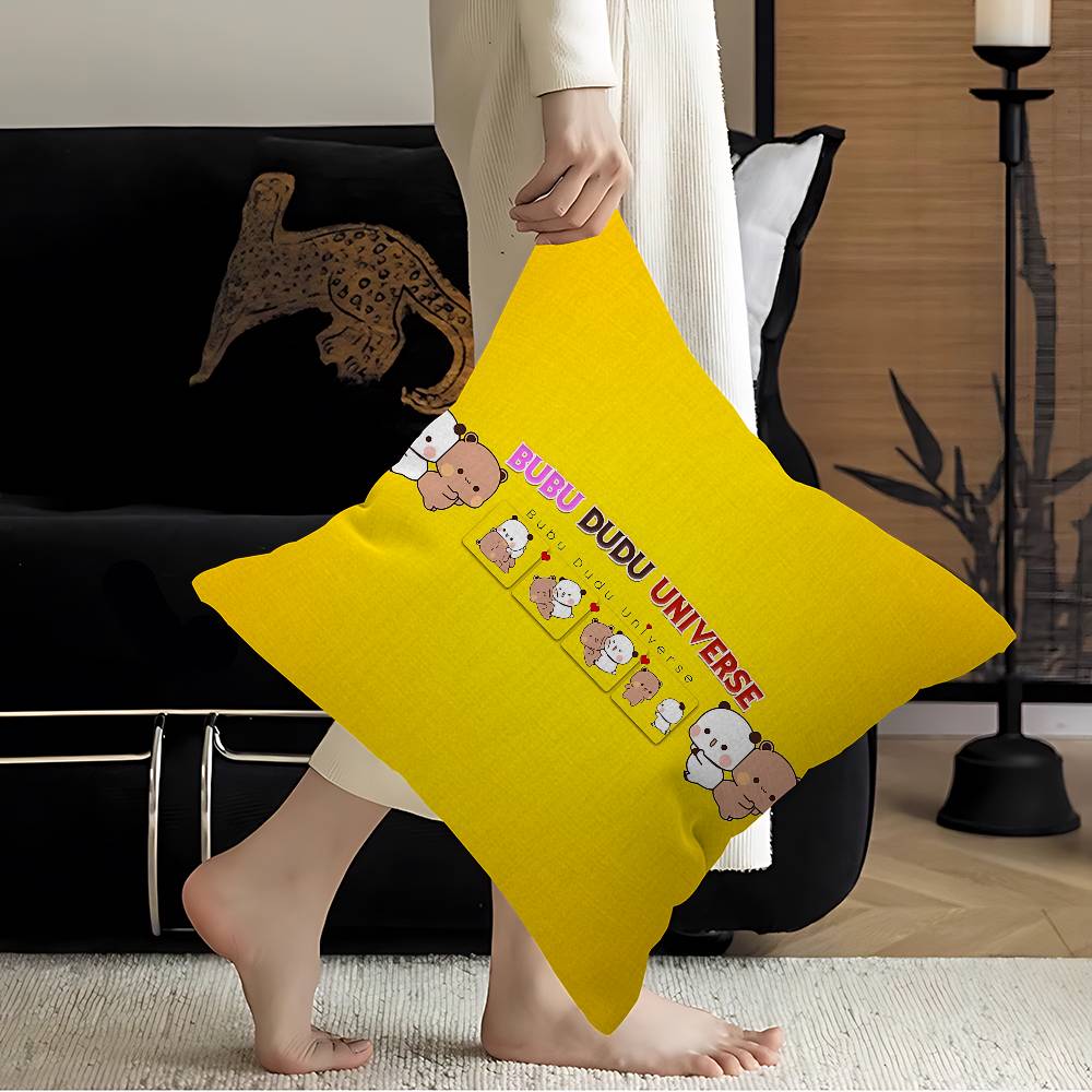 Cartoon B-Bubu And D-Dudu Cute Personalized Picture Text Home Decorative Pillows Household Gifts 45x45cm