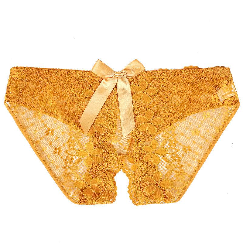 Yan Beiwei 3D Bow Breathable Hollow Sultry Sexy Women's Underwear 634