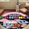 Gum's Colorful Friends Round Rug for Livingroom,Bedroom, Palyroom, Chair Rug, Area Rug, Circle Carpet, Large Size Decor Fan Christmas Gift