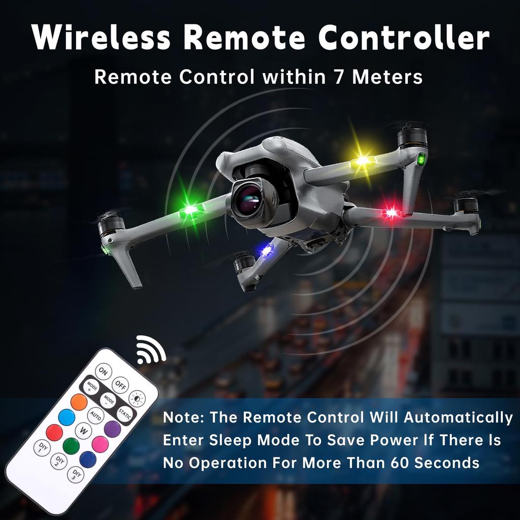 4PCS Car Strobe Light 8Color Remote Motorcycle Flash Led Anti-collision Warning Lamp Waterproof Wireless Remote Control For Bike